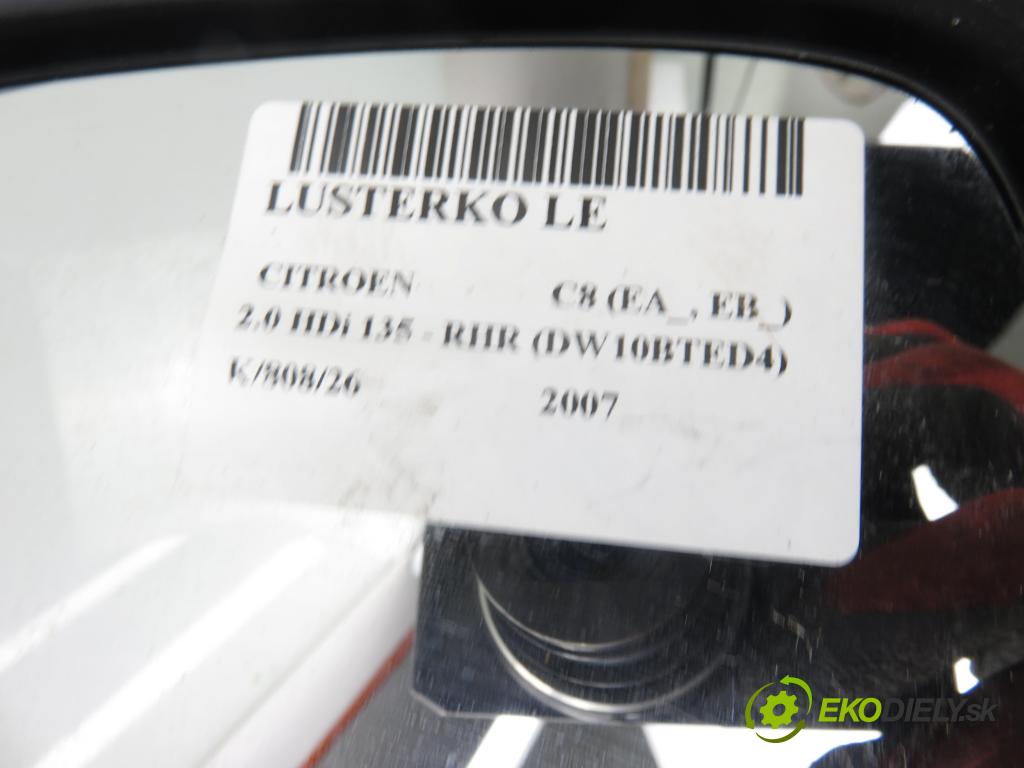CITROEN C8 (EA_, EB_) MINIVAN 2007 100,00 2.0 HDi 135 - RHR (DW10BTED4) 1997,00 zpětné zrcátko LE
