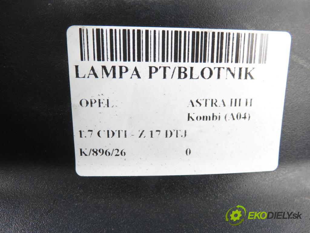 OPEL ASTRA H Kombi (A04) KOMBI 2009 81,00 1.7 CDTI - Z 17 DTJ 1686,00 světlo pravé zadní 13223674 ; 24451840