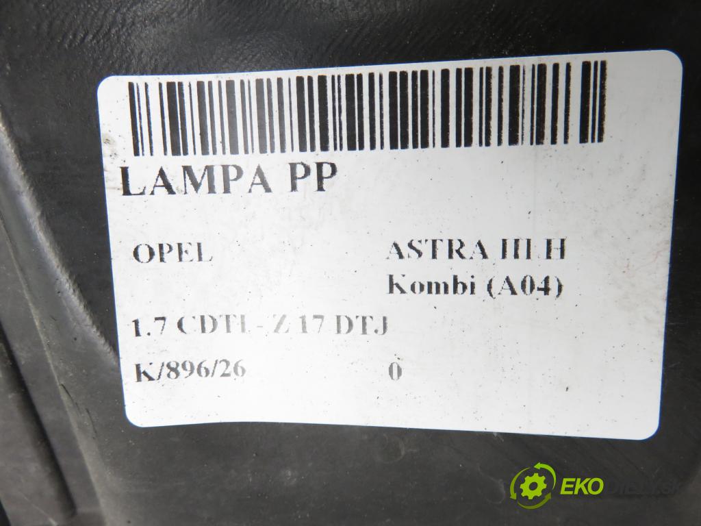 OPEL ASTRA H Kombi (A04) KOMBI 2009 81,00 1.7 CDTI - Z 17 DTJ 1686,00 Svetlo PP