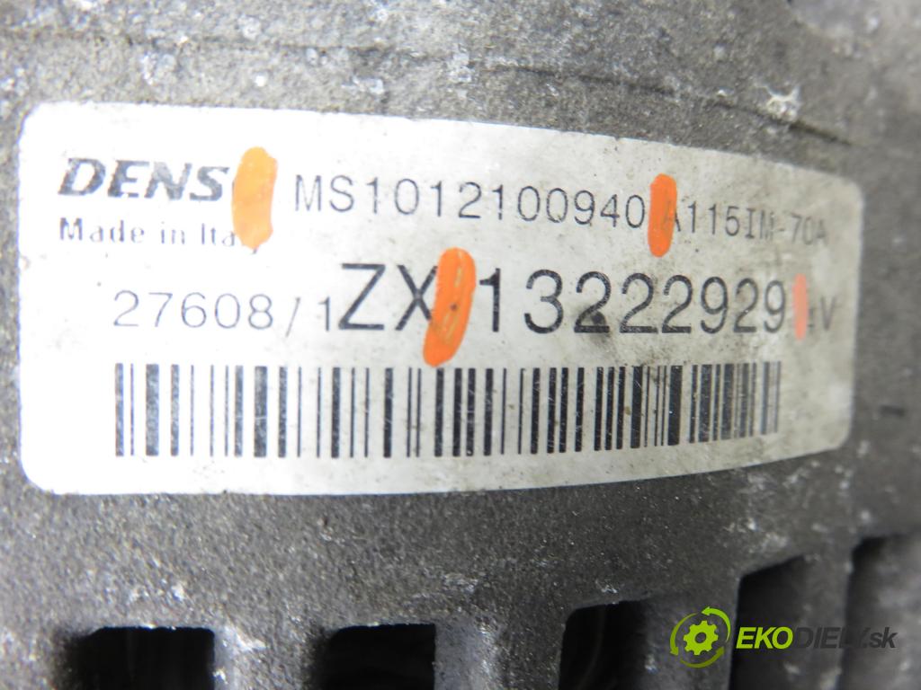 OPEL ASTRA G liftback (T98) HB 2008 66,00 1.4 - Z 14 XEP 1364,00 Alternátor 13222929 ; MS1012100940 (Alternátor)