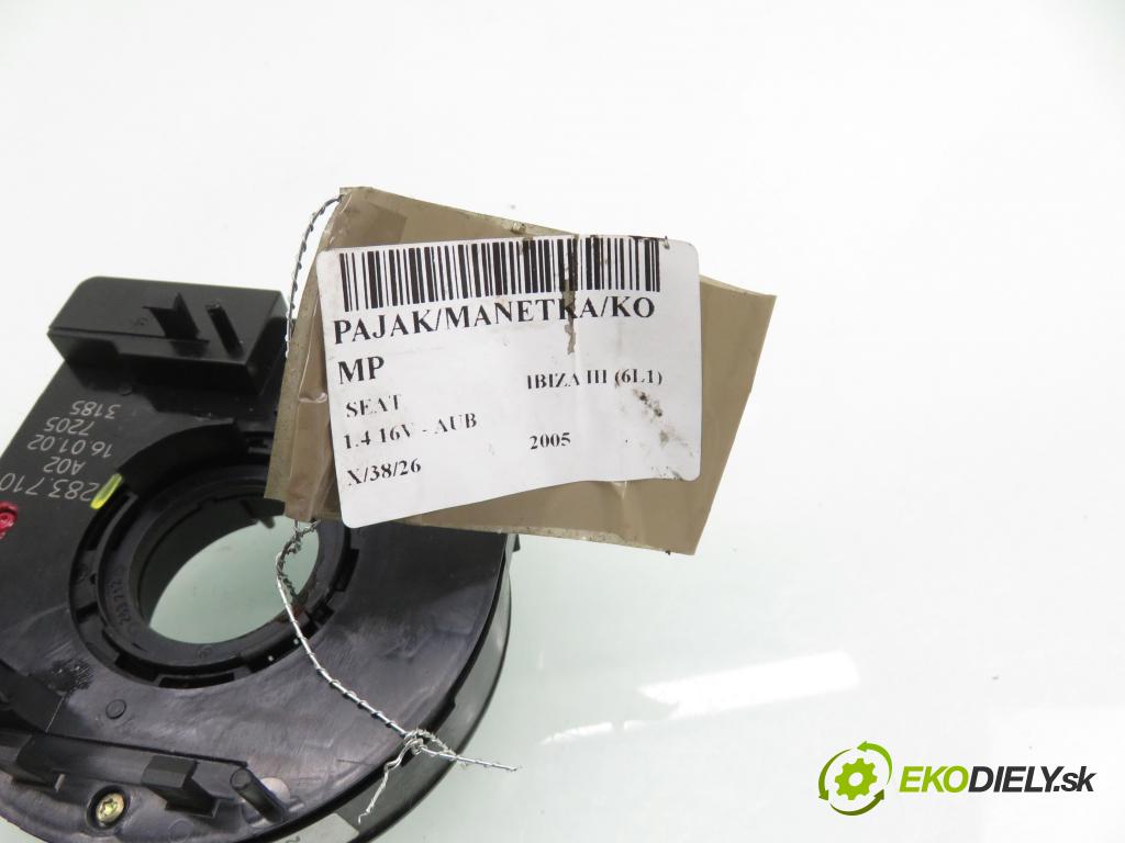 SEAT IBIZA III (6L1) HB 2005 74,00 1.4 16V - AUB 1390,00 PÁSKA: air BAG 283397 ; 283710