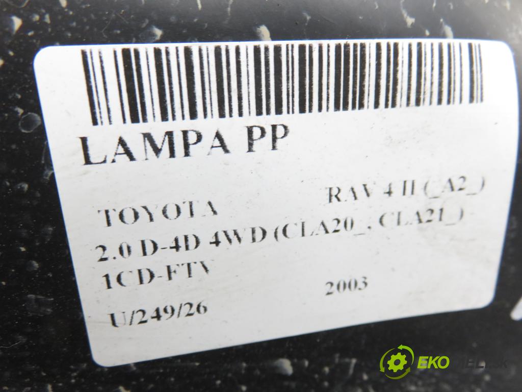 TOYOTA RAV 4 II (_A2_) SUV 2003 85,00 2.0 D-4D 4WD (CLA20_, CLA21_) - 1CD-FTV 1995,00 Svetlo PP