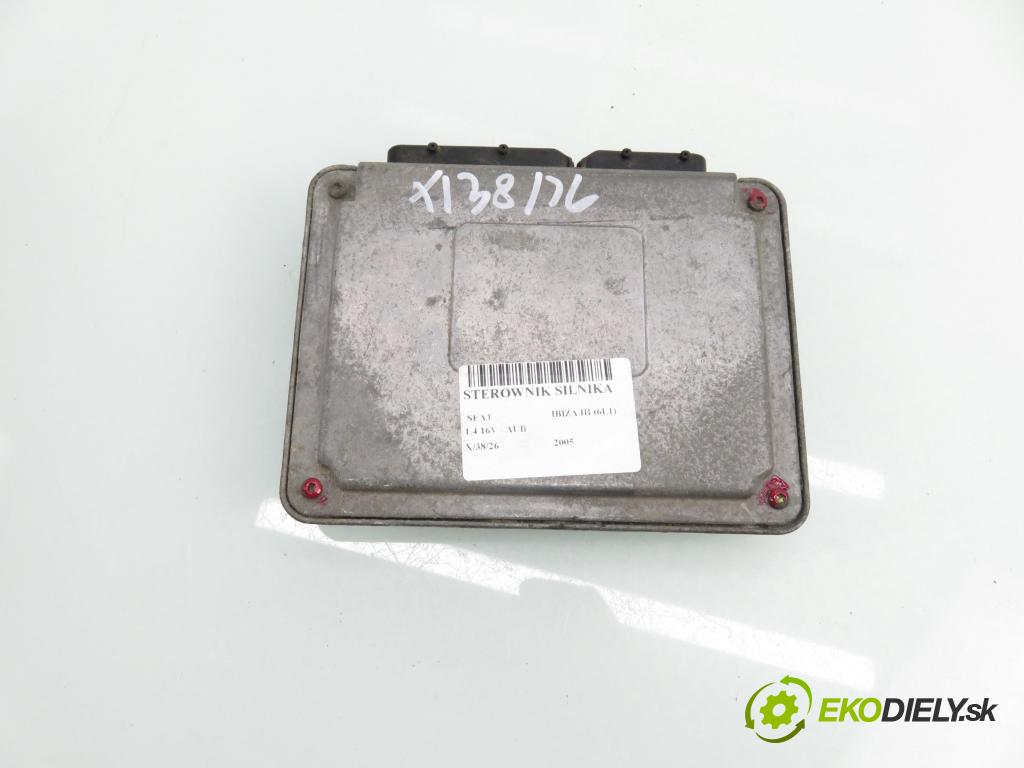 SEAT IBIZA III (6L1) HB 2005 74,00 1.4 16V - AUB 1390,00 Riadiaca jednotka Motor 036906034AL ; IAW4MVAL ; 6160064404