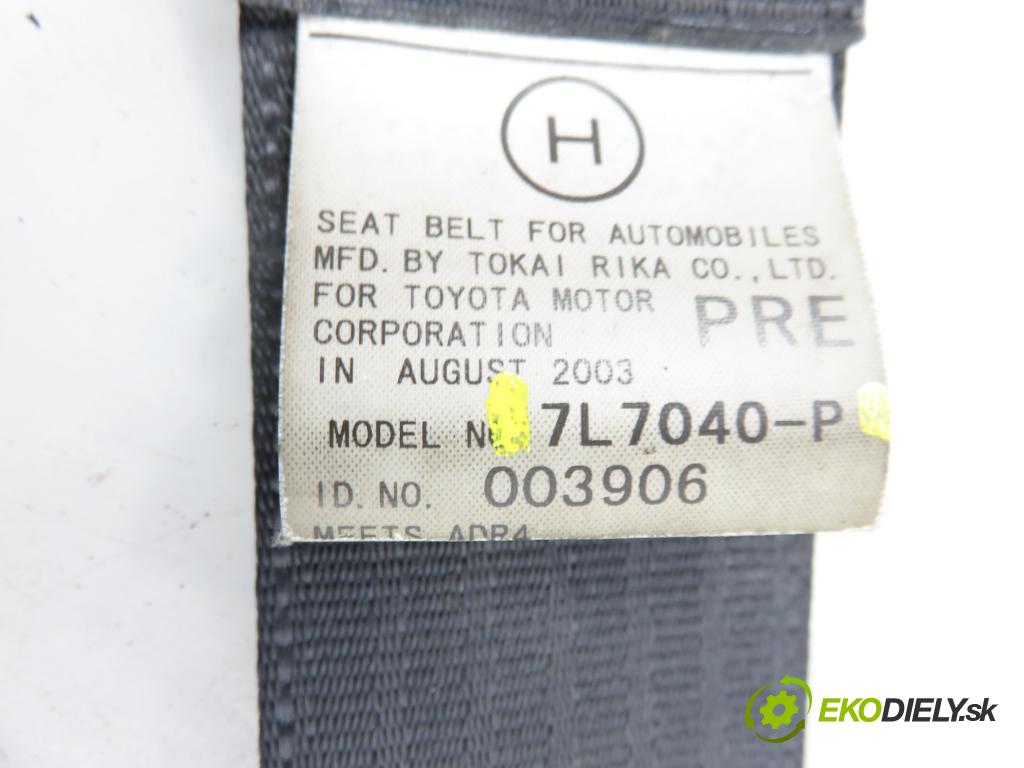TOYOTA RAV 4 II (_A2_) SUV 2003 85,00 2.0 D-4D 4WD (CLA20_, CLA21_) - 1CD-FTV 1995,00 Držiak bezpečnostný PP 7L7040P