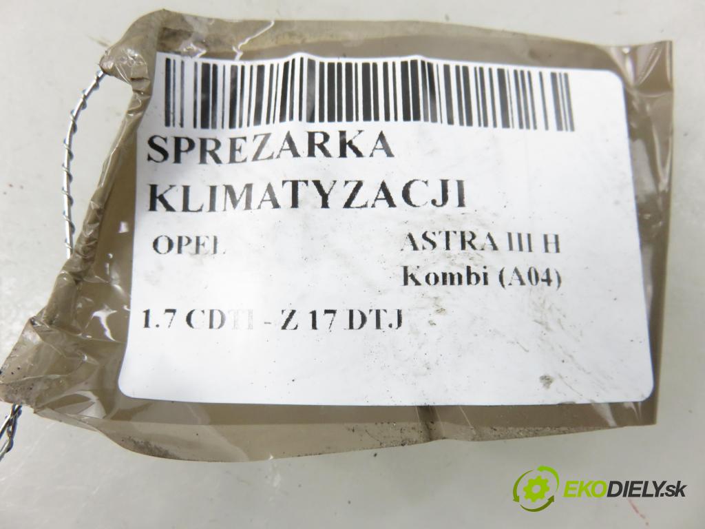 OPEL ASTRA H Kombi (A04) KOMBI 2009 81,00 1.7 CDTI - Z 17 DTJ 1686,00 KOMPRESOR: klimatizace 13297443 ; 401351739 (Kompresor klimatizace)