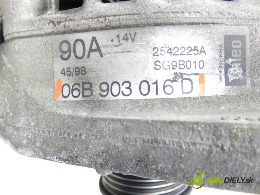 VW PASSAT B5 (3B2) SEDAN 1998 74,00 1.6 - AHL 1595,00 Alternátor 06B903016D (Alternátor)
