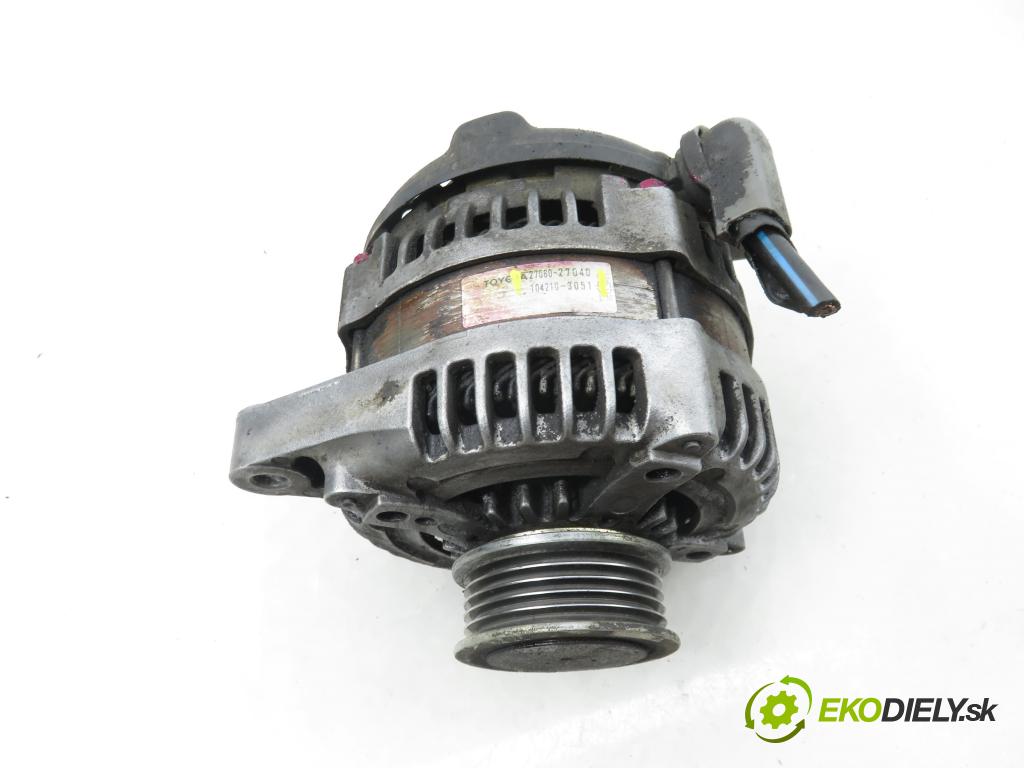 TOYOTA RAV 4 II (_A2_) SUV 2003 85,00 2.0 D-4D 4WD (CLA20_, CLA21_) - 1CD-FTV 1995,00 Alternátor 2706027040 ; 1042103051 (Alternátor)