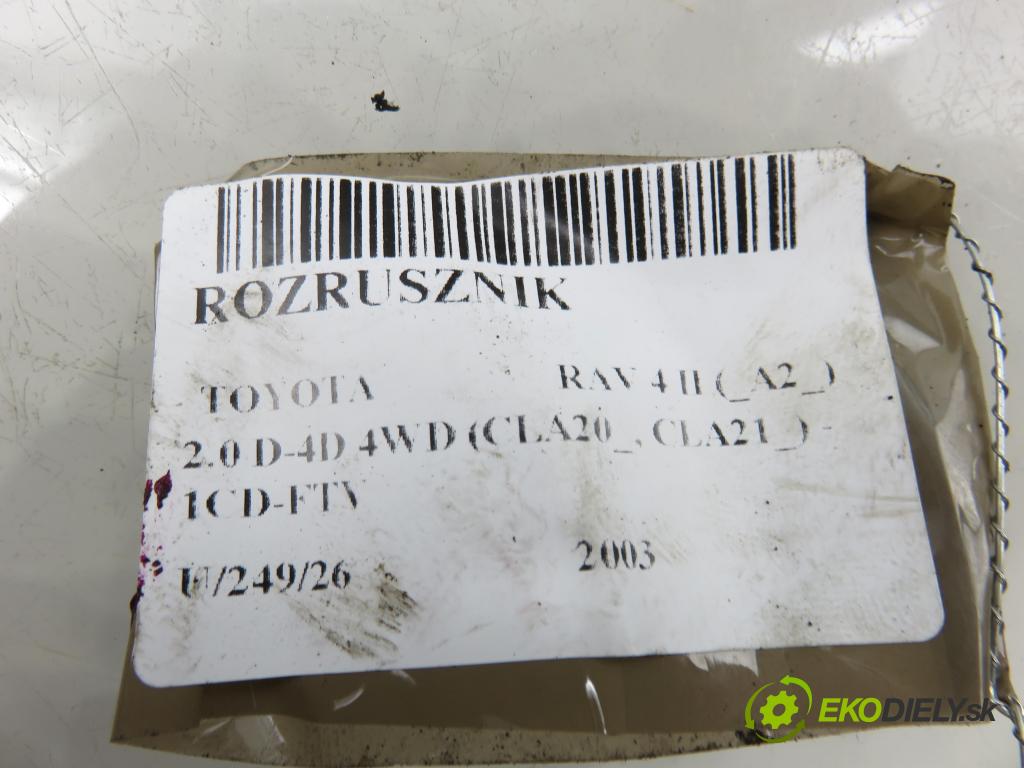 TOYOTA RAV 4 II (_A2_) SUV 2003 85,00 2.0 D-4D 4WD (CLA20_, CLA21_) - 1CD-FTV 1995,00 Štartér S6213S (Štartér)