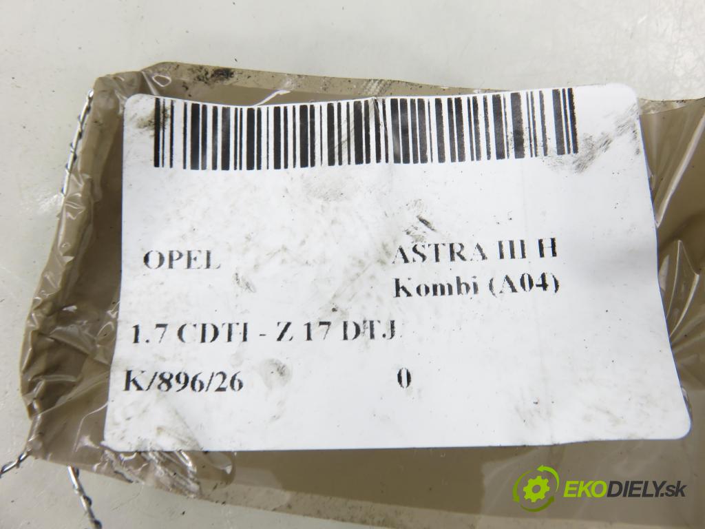 OPEL ASTRA H Kombi (A04) KOMBI 2009 81,00 1.7 CDTI - Z 17 DTJ 1686,00 rúrka / Rúra servočerpadlo 13122700 ; 13122703