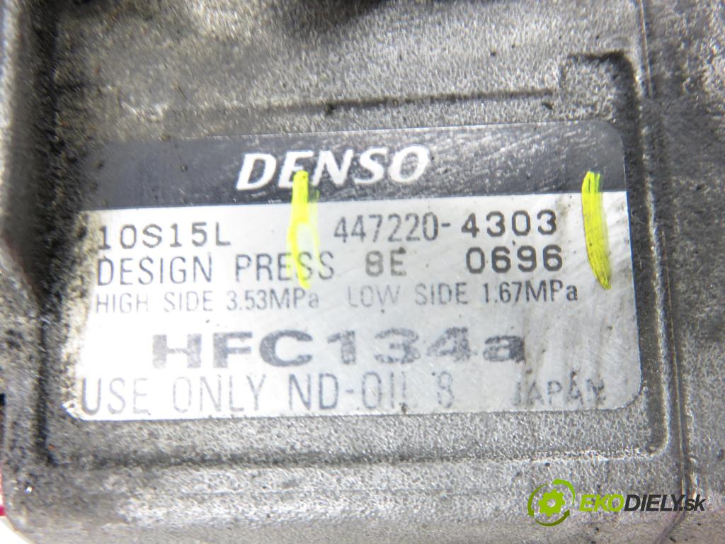 TOYOTA RAV 4 II (_A2_) SUV 2003 85,00 2.0 D-4D 4WD (CLA20_, CLA21_) - 1CD-FTV 1995,00 KOMPRESOR: klimatizácie 4472204303 (Kompresor klimatizácie)