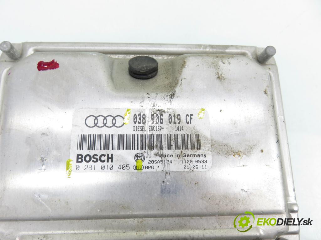 AUDI A6 (4B2, C5) SEDAN 2001 96,00 1.9 TDI - AWX 1896,00 Riadiaca jednotka Motor 038906019CF ; 0281010405