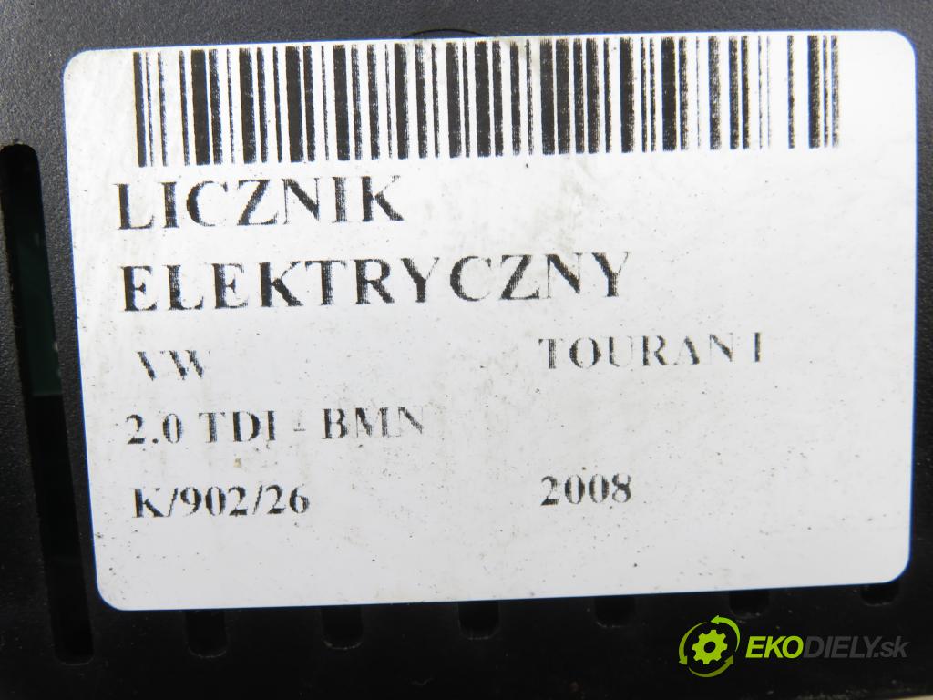 VW TOURAN (1T1, 1T2) MINIVAN 2008 125,00 2.0 TDI - BMN 1968,00 Prístrojovka elektrický 1T0920873E