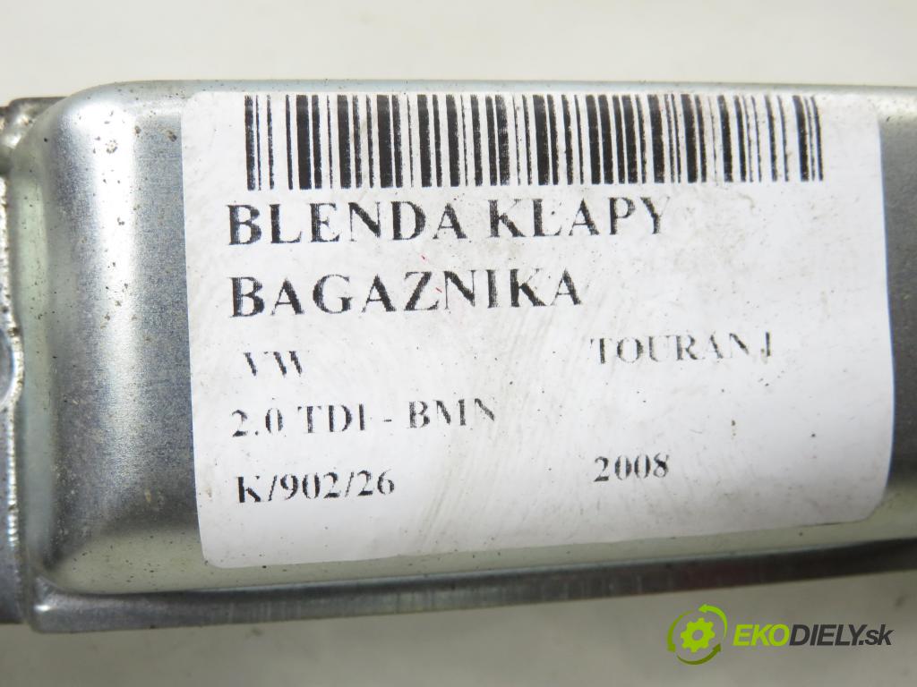VW TOURAN (1T1, 1T2) MINIVAN 2008 125,00 2.0 TDI - BMN 1968,00 Zadné čelo dverí kufor