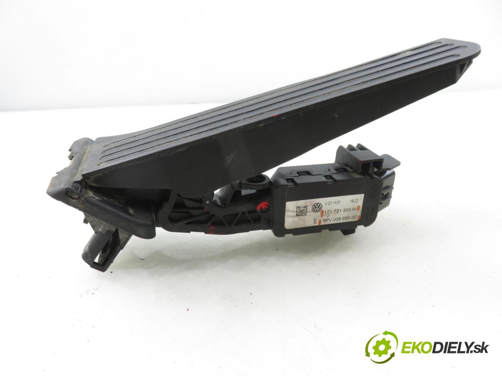 VW TOURAN (1T1, 1T2) MINIVAN 2008 125,00 2.0 TDI - BMN 1968,00 Potenciometer plynu 1T1721503H ; 6PV00868900 (Potenciometer plynového pedálu)
