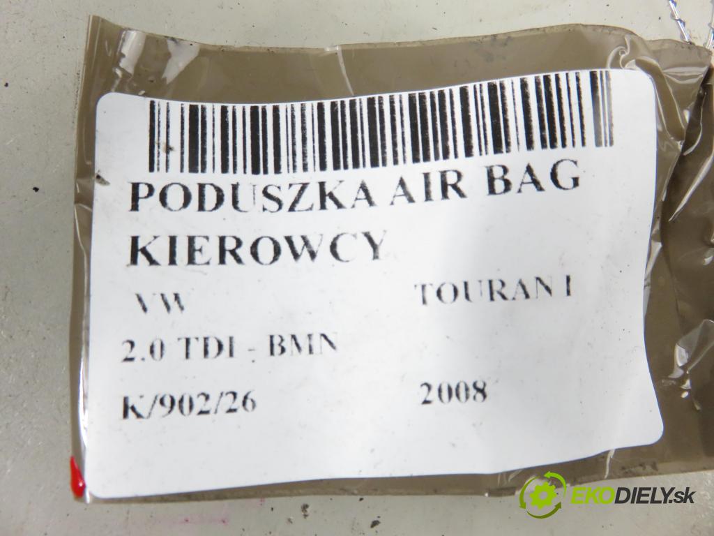 VW TOURAN (1T1, 1T2) MINIVAN 2008 125,00 2.0 TDI - BMN 1968,00 AirBag air BAG volantu 1T0880201F