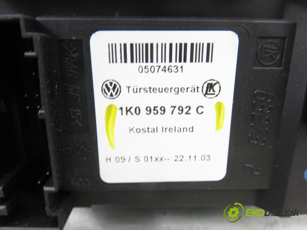 VW TOURAN (1T1, 1T2) MINIVAN 2004 74,00 1.9 TDI - AVQ 1896,00 Mechanizmus okien 1T0959702 ; 1K0959792C