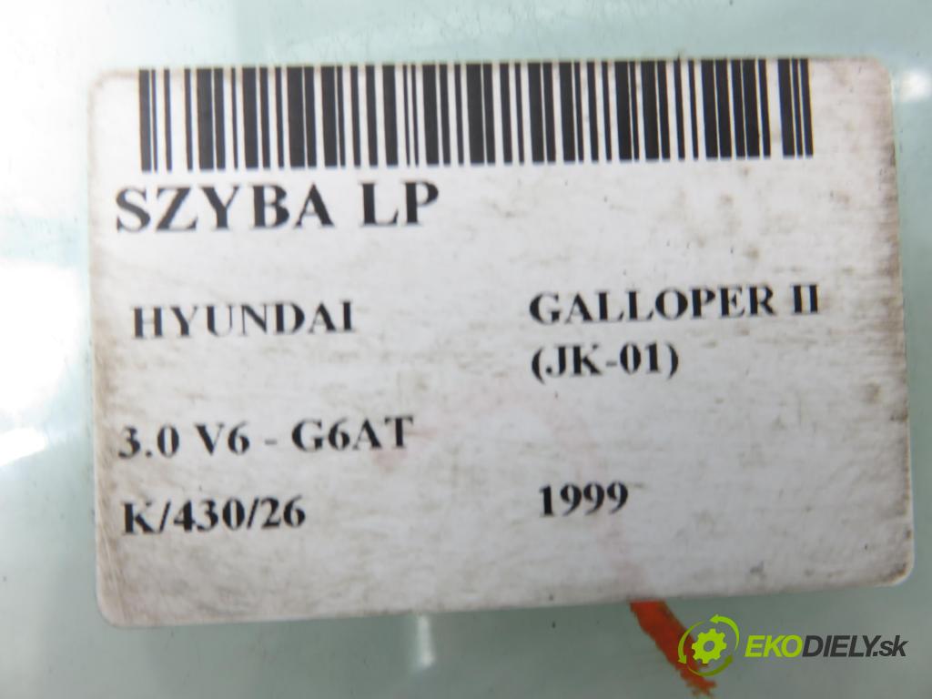 HYUNDAI GALLOPER II (JK-01) TERENOWY 1999 104,00 3.0 V6 - G6AT 2972,00 Okno LP