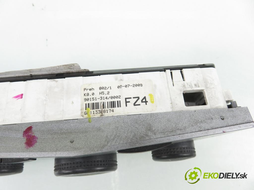 OPEL ASTRA H Kombi (A04) KOMBI 2009 81,00 1.7 CDTI - Z 17 DTJ 1686,00 Panel kúrenia KLIMATIZACE: 13308174 ; 13308174FZ4