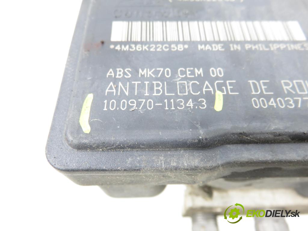 CITROEN C3 I (FC_) HB 2006 50,00 1.4 HDi - 8HZ (DV4TD) 1398,00 pumpa ABS 10097011343 ; 9662150380 ; 10020700744 (Pumpa ABS)