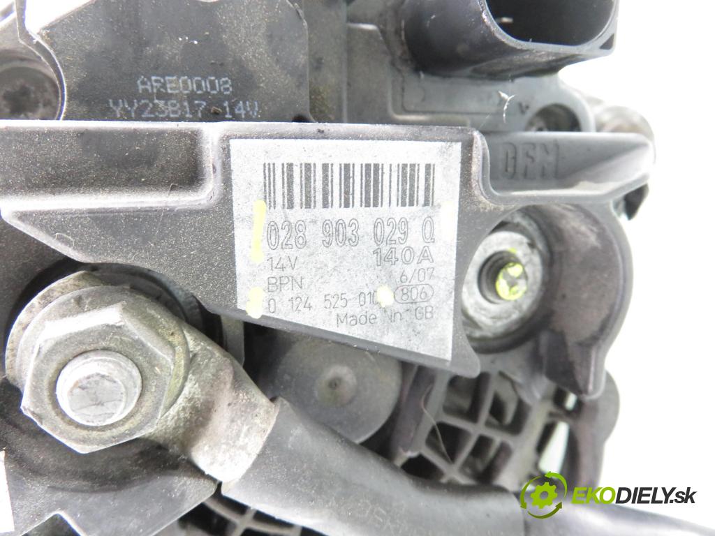 AUDI A6 (4B2, C5) SEDAN 2001 96,00 1.9 TDI - AWX 1896,00 Alternátor 028903029Q ; 0124525010 (Alternátor)