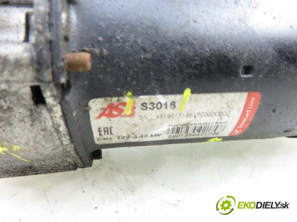 CITROEN C3 I (FC_) HB 2006 50,00 1.4 HDi - 8HZ (DV4TD) 1398,00 Štartér S3016 (Štartér)