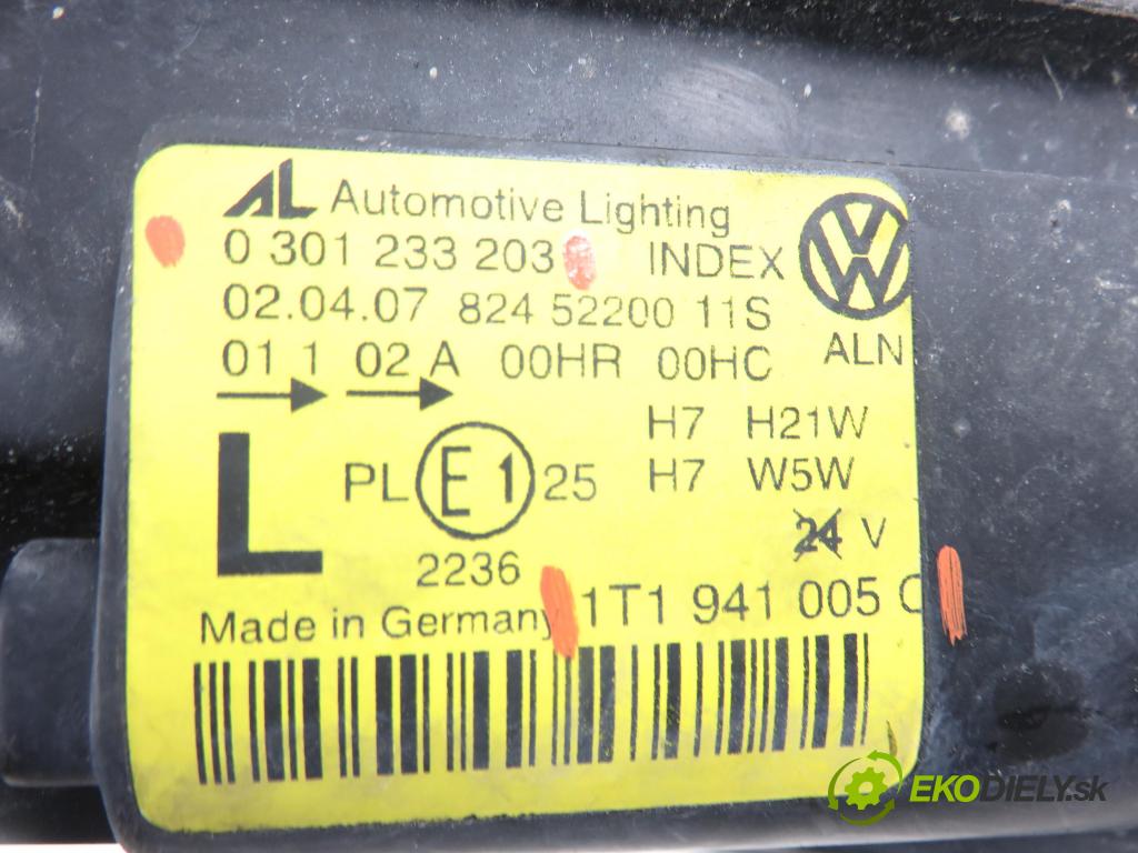 VW TOURAN (1T1, 1T2) MINIVAN 2008 125,00 2.0 TDI - BMN 1968,00 Svetlo LP 1T1941005C ; 0301233203