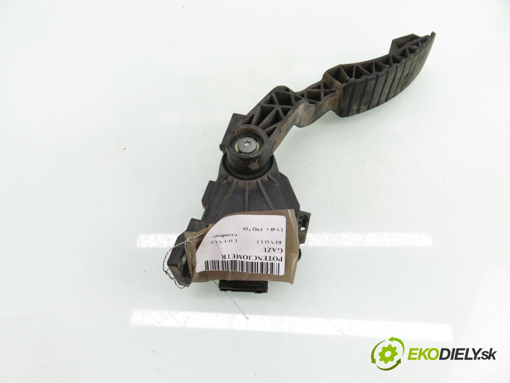 RENAULT LAGUNA II Grandtour (KG0/1_) KOMBI 2003 79,00 1.9 dCi - F9Q 718 1870,00 Potenciometer plynu 8200003392 (Potenciometer plynového pedálu)
