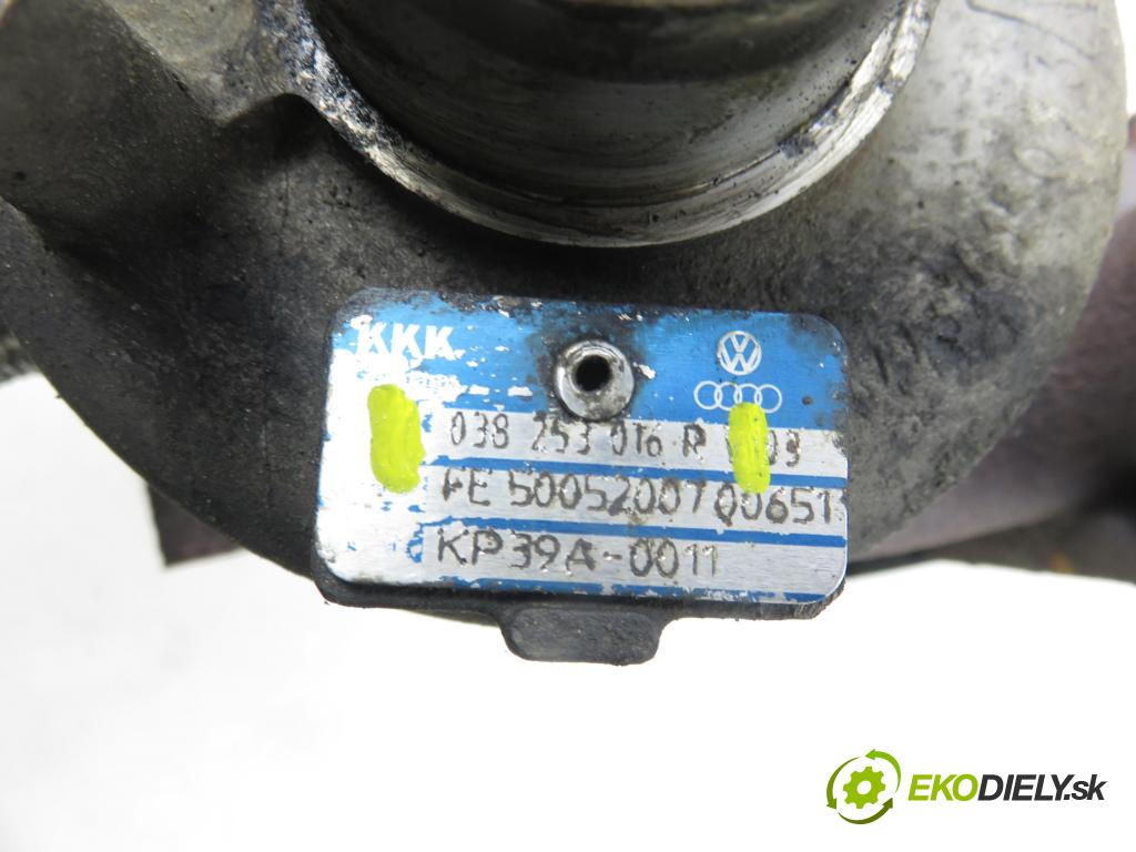 AUDI A3 (8P1) HB 2003 77,00 1.9 TDI PD 105 - BKC 1896,00 Turbodúchadlo 038253016R (Turbodúchadlo (kompletné))