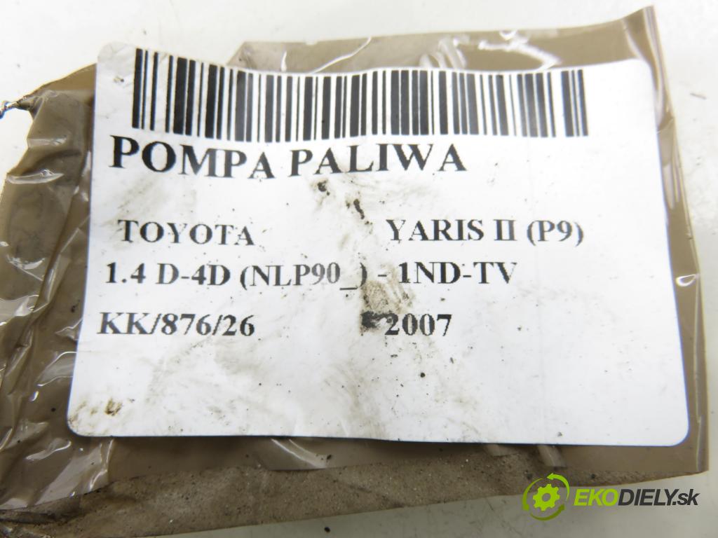 TOYOTA YARIS (_P9_) HB 2007 66,00 1.4 D-4D (NLP90_) - 1ND-TV 1364,00 snímač hladiny paliva 770100D020B