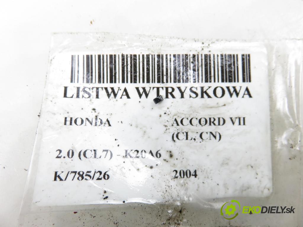 HONDA ACCORD VII (CL, CN) SEDAN 2004 114,00 2.0 (CL7) - K20A6 1998,00 lišta vstřikovací  (Vstřikovací lišta)
