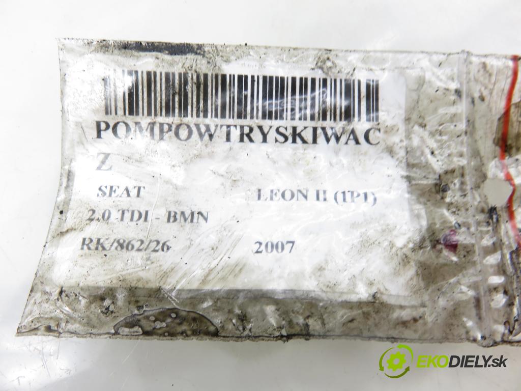 SEAT LEON (1P1) HB 2007 125,00 2.0 TDI - BMN 1968,00 vstříkovač 03G130073M (Vstřikovač paliva)