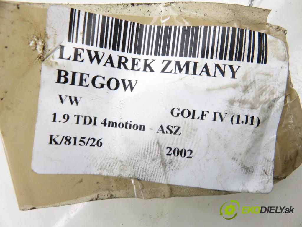 VW GOLF IV (1J1) HB 2002 96,00 1.9 TDI 4motion - ASZ 1896,00 ZVEDÁK: 