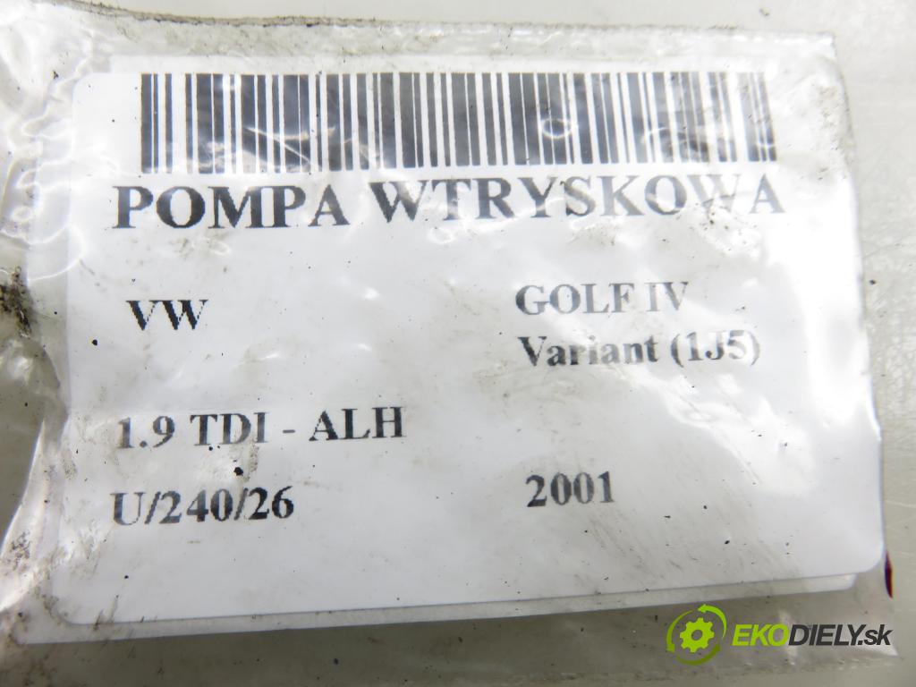 VW GOLF IV Variant (1J5) KOMBI 2001 66,00 1.9 TDI - ALH 1896,00 Pumpa vstrekovacia 0460404977 ; 038130107D (Vstrekovacie čerpadlo)