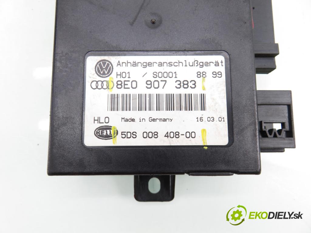 AUDI A4 (8E2, B6) SEDAN 2001 96,00 1.9 TDI PD 130 - AWX 1896,00 Riadiaca jednotka ťažného oka 8E0907383 ; 5DS00840800