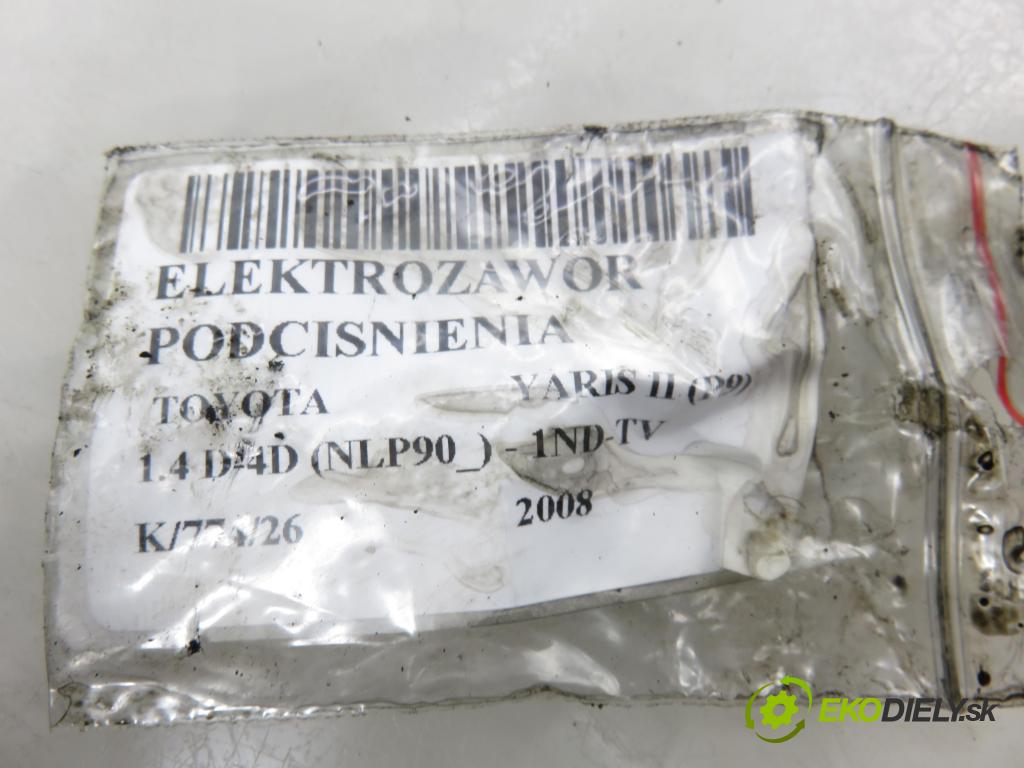 TOYOTA YARIS (_P9_) HB 2008 66,00 1.4 D-4D (NLP90_) - 1ND-TV 1364,00 ELEKTROVENTIL: VAKUUM: 2581933030 ; 1397000970