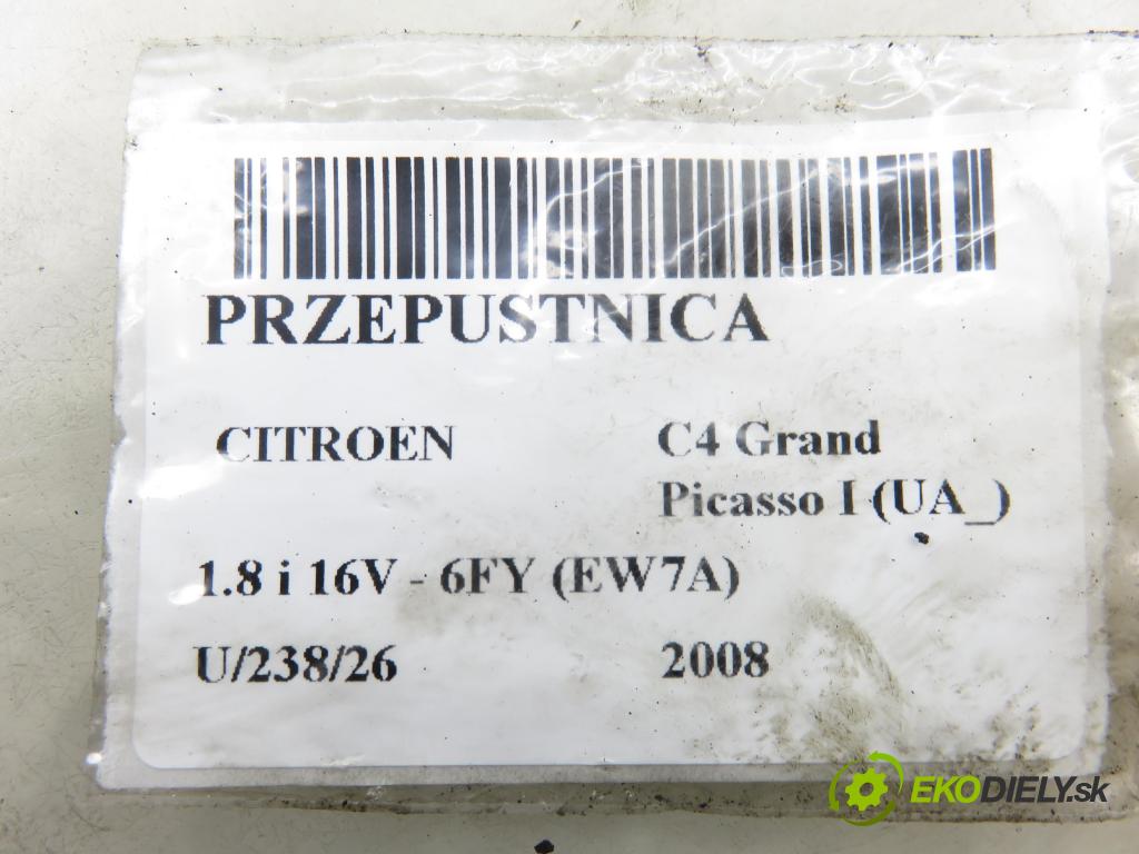 CITROEN C4 Grand Picasso I (UA_) MINIVAN 2008 92,00 1.8 i 16V - 6FY (EW7A) 1749,00 Škrtiaca klapka 9650787380 ; 408239827001 (Škrtiaca klapka)