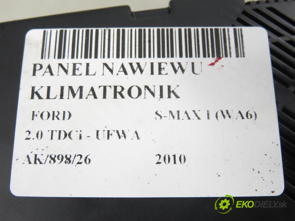 FORD S-MAX (WA6) MINIVAN 2010 103,00 2.0 TDCi - UFWA 1997,00 Panel topení KLIMATRONIK AS7T18C612AB
