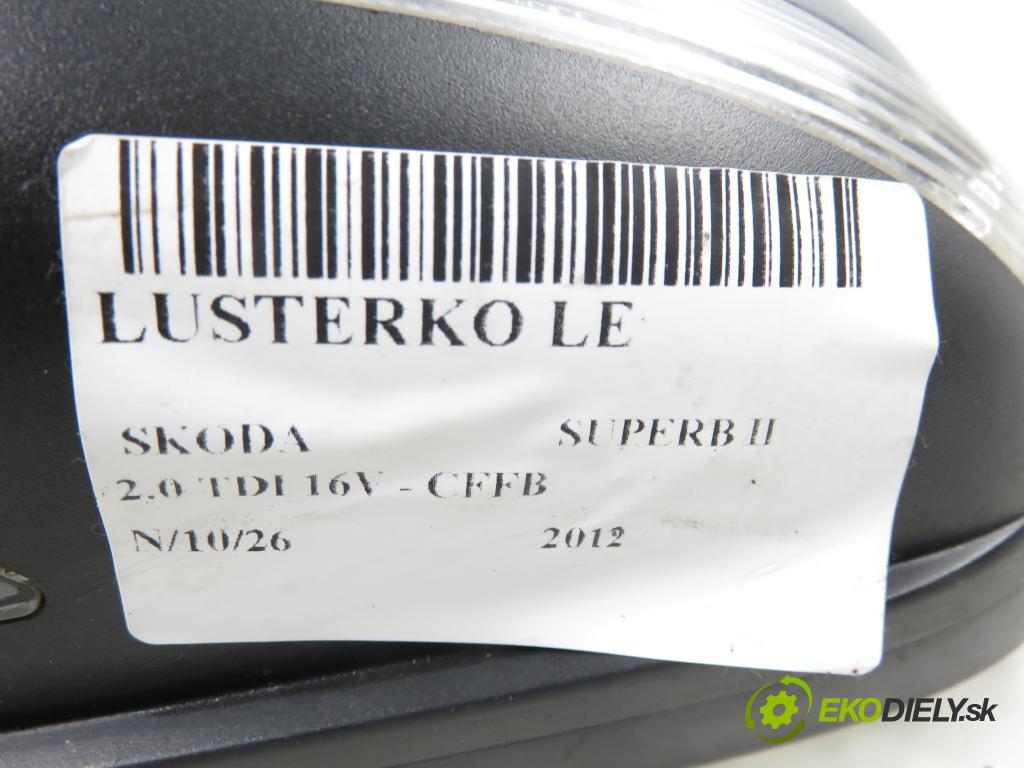 SKODA SUPERB II kombi (3T5) KOMBI 2012 103,00 2.0 TDI 16V - CFFB 1968,00 Spätné zrkadlo LE