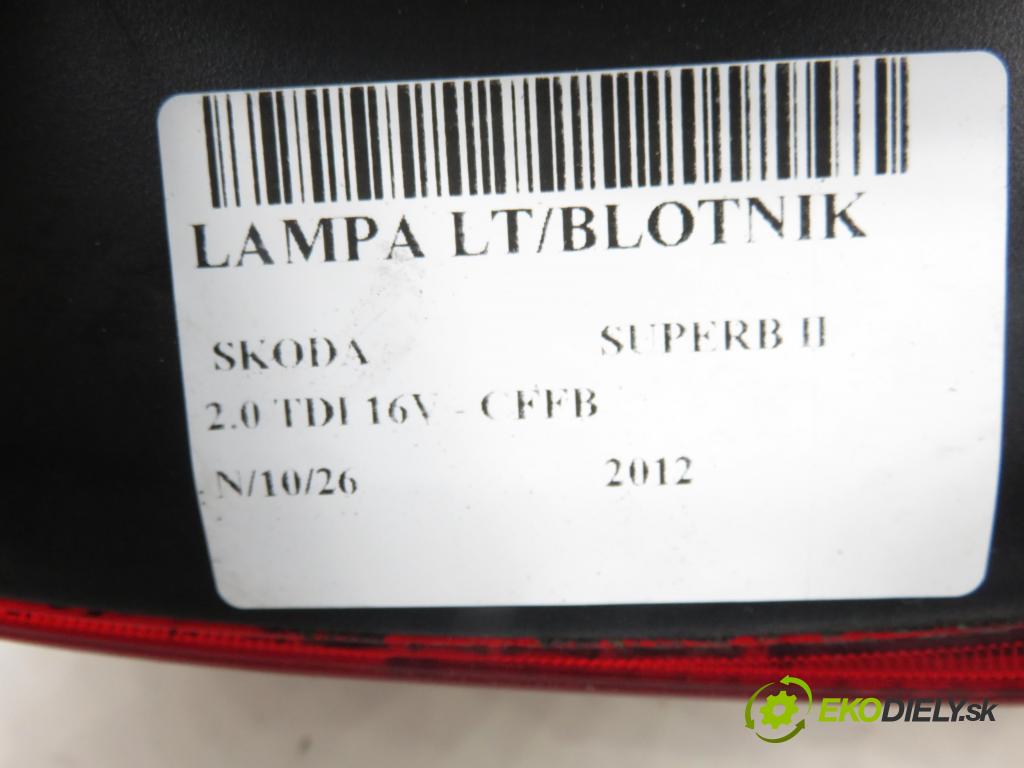 SKODA SUPERB II kombi (3T5) KOMBI 2012 103,00 2.0 TDI 16V - CFFB 1968,00 Svetlo ľavé zadné 3T9945095L