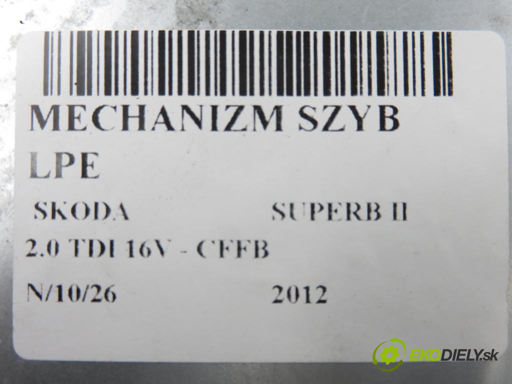 SKODA SUPERB II kombi (3T5) KOMBI 2012 103,00 2.0 TDI 16V - CFFB 1968,00 mechanismus oken 8K0959801A