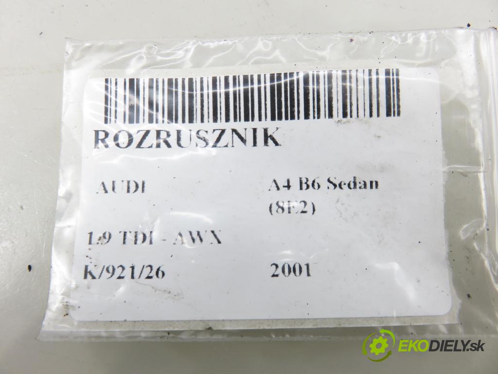 AUDI A4 (8E2, B6) SEDAN 2001 96,00 1.9 TDI - AWX 1896,00 Štartér 068911024E ; D7R33 (Štartér)