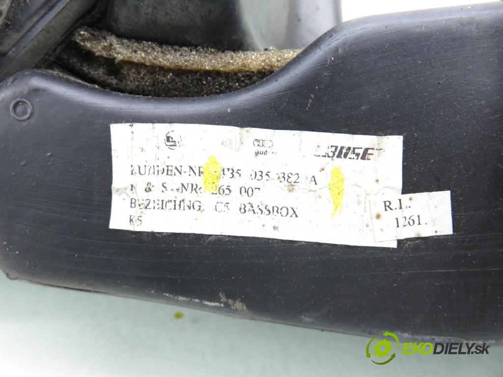 AUDI A6 (4B2, C5) SEDAN 2001 96,00 1.9 TDI - AWX 1896,00 subwoofer 4B5035382A (Audio zariadenie)