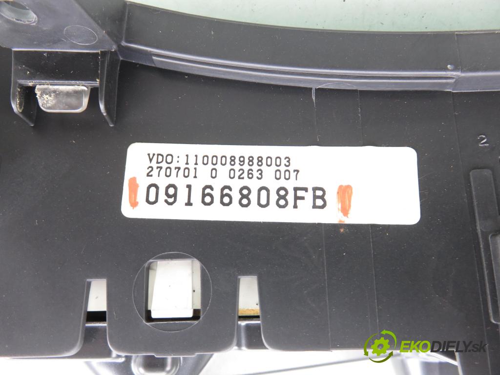 OPEL CORSA C (X01) HB 2001 55,00 1.7 DTI - Y 17 DT 1686,00 Prístrojovka elektrický 09166808FB