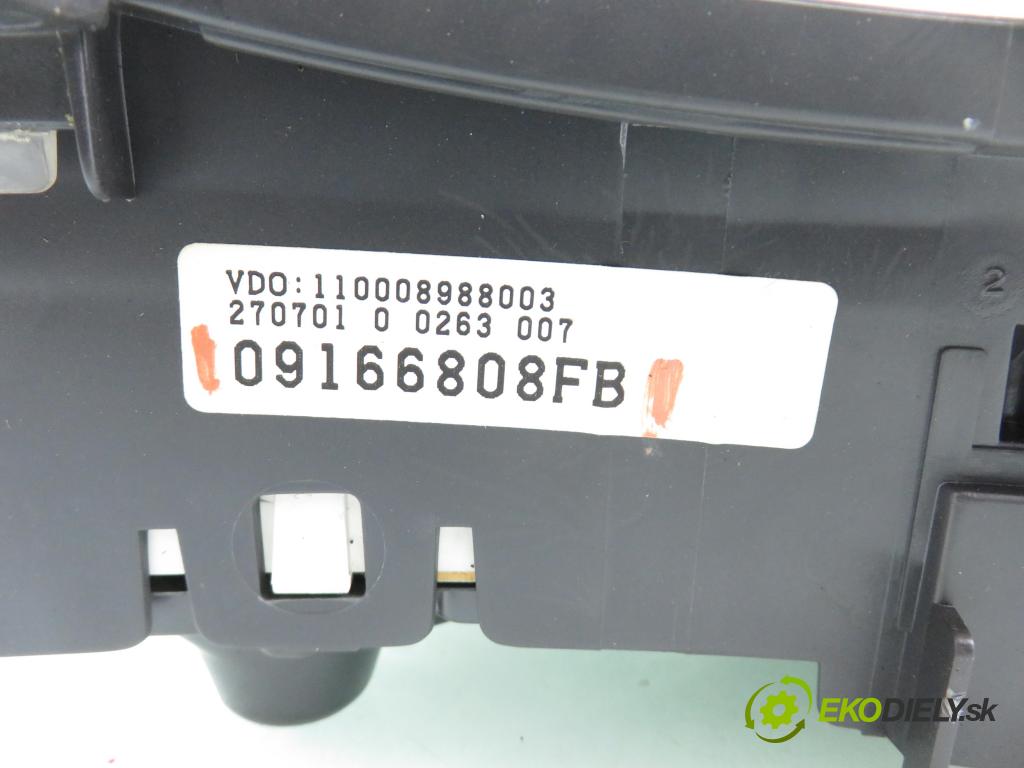 OPEL CORSA C (X01) HB 2001 55,00 1.7 DTI - Y 17 DT 1686,00 Prístrojovka elektrický 09166808FB