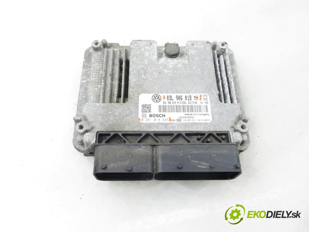 SKODA SUPERB II kombi (3T5) KOMBI 2012 103,00 2.0 TDI 16V - CFFB 1968,00 Riadiaca jednotka Motor 0281018345 ; 03L906018MH