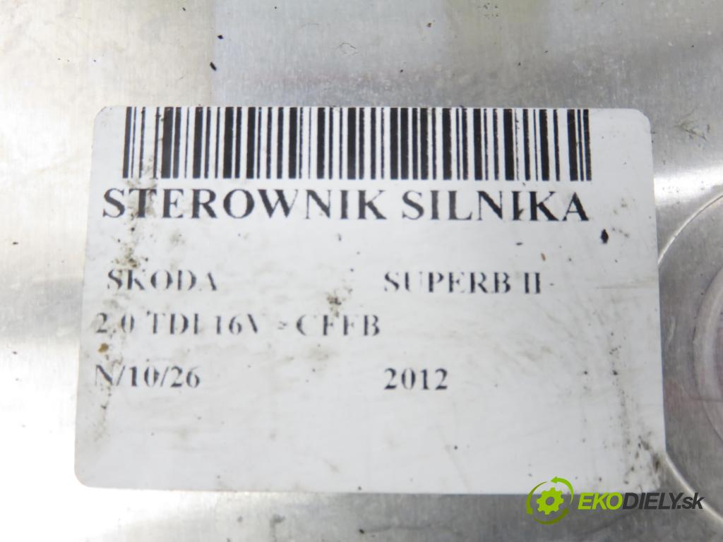 SKODA SUPERB II kombi (3T5) KOMBI 2012 103,00 2.0 TDI 16V - CFFB 1968,00 Riadiaca jednotka Motor 0281018345 ; 03L906018MH