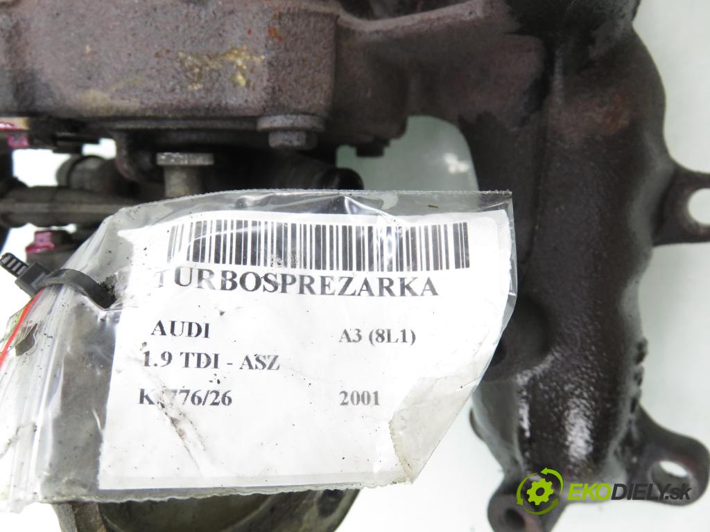 AUDI A3 (8L1) HB 2001 96,00 1.9 TDI - ASZ 1896,00 Turbodúchadlo 038253016E (Turbodúchadlo (kompletné))
