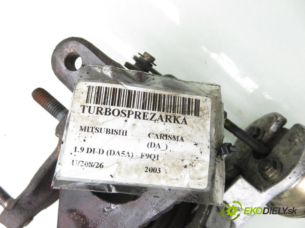 MITSUBISHI CARISMA (DA_) SEDAN 2003 75,00 1.9 DI-D (DA5A) - F9Q1 1870,00 Turbodúchadlo 7700105102C (Turbodúchadlo (kompletné))