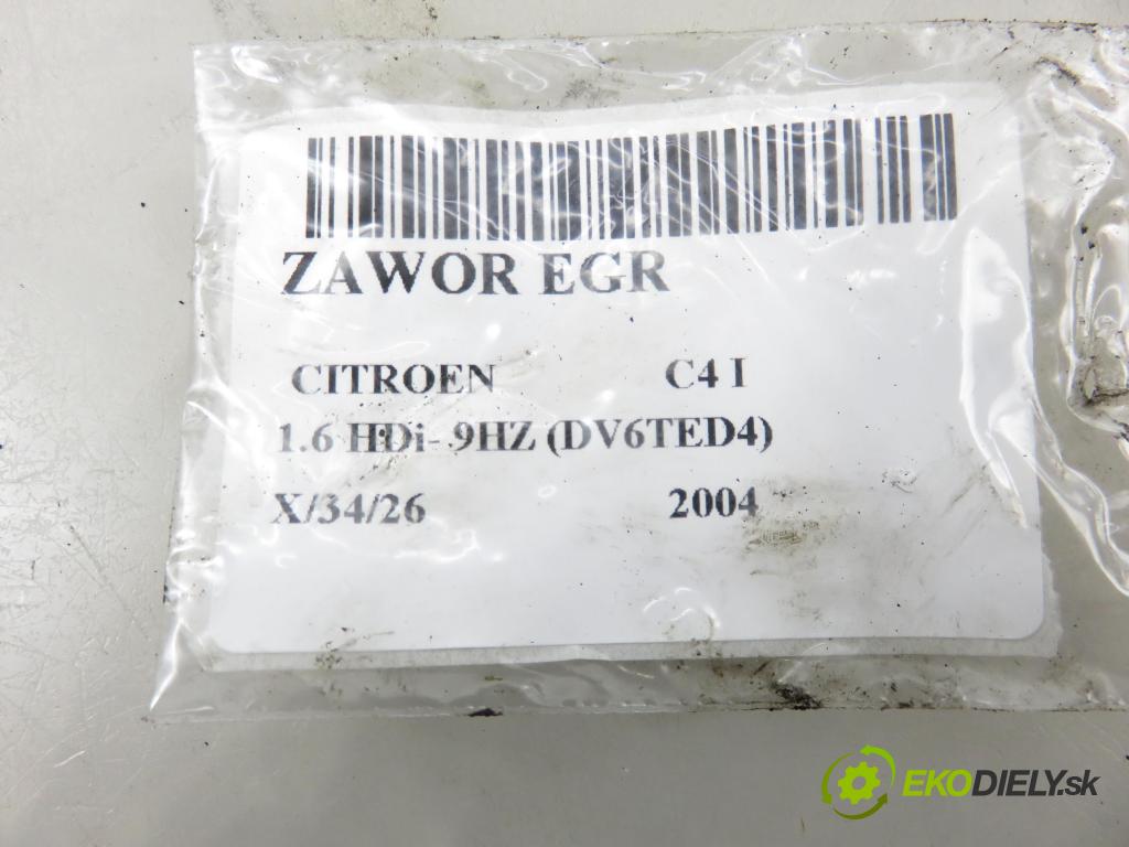 CITROEN C4 I (LC_) HB 2004 80,00 1.6 HDi- 9HZ (DV6TED4) 1560,00 VENTIL EGR 9649358780 ; 215975181