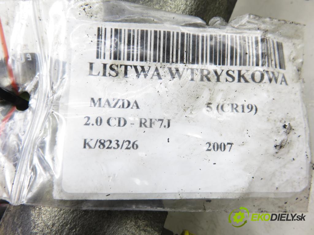 MAZDA 5 (CR19) MINIVAN 2007 105,00 2.0 MZR-CD 143 - RF7J 1998,00 Lišta vstrekovacia  (Vstrekovacia lišta)